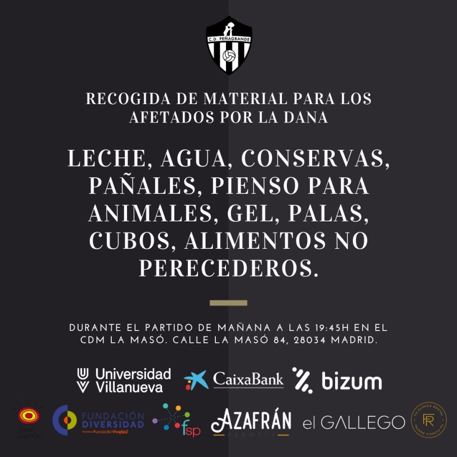 En este momento estás viendo MAÑANA!!! 3/11/2024 RECOGIDA DE MATERIALES POR LA DANA